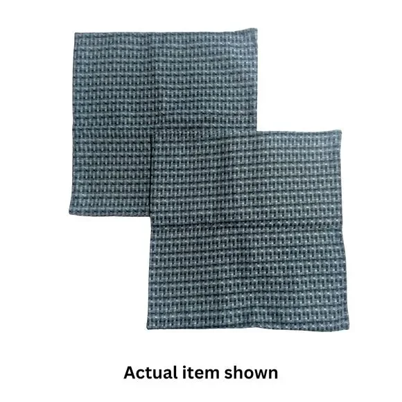 ✨ Kevin Textile Outdoor Waterproof Pillow Covers, Teal Checkered 20x20, Set of 2 - Picture 6 of 10